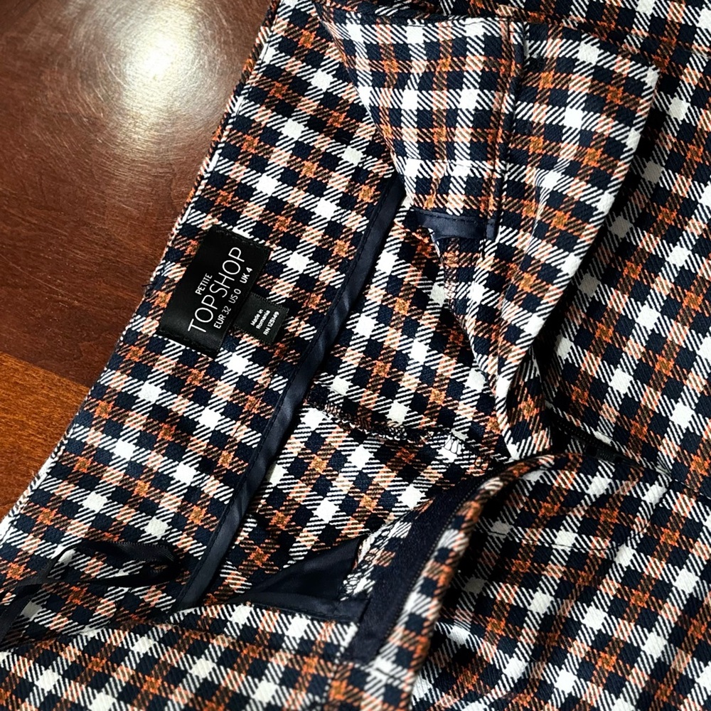 Topshop Checkered Blazer